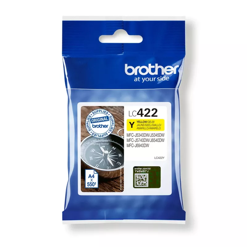Brother LC-422Y Cartucho de tinta 1 ud. Original Amarillo