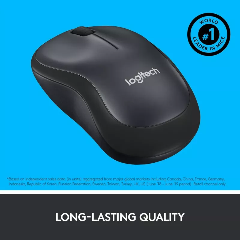LOGITECH M220 SILENT Ratón inalámbrico Negro