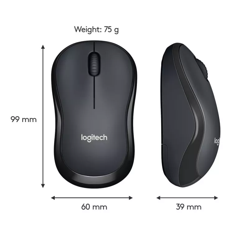 LOGITECH M220 SILENT Ratón inalámbrico Negro