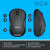 LOGITECH M220 SILENT Ratón inalámbrico Negro