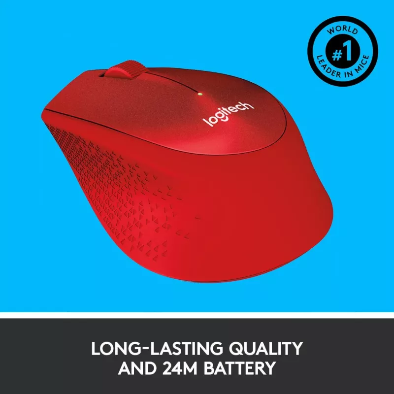 LOGITECH M330 Silent Plus Rojo