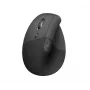 LOGITECH Lift Ratón ergonómico vertical - para zurdos - inalámbrico - negro grafito