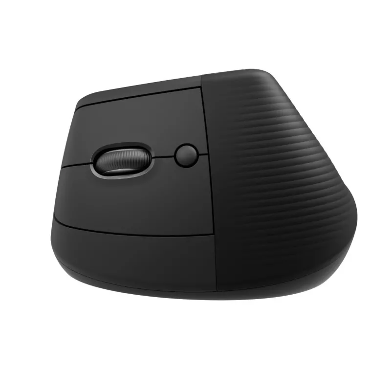 LOGITECH Lift Ratón ergonómico vertical - para zurdos - inalámbrico - negro grafito
