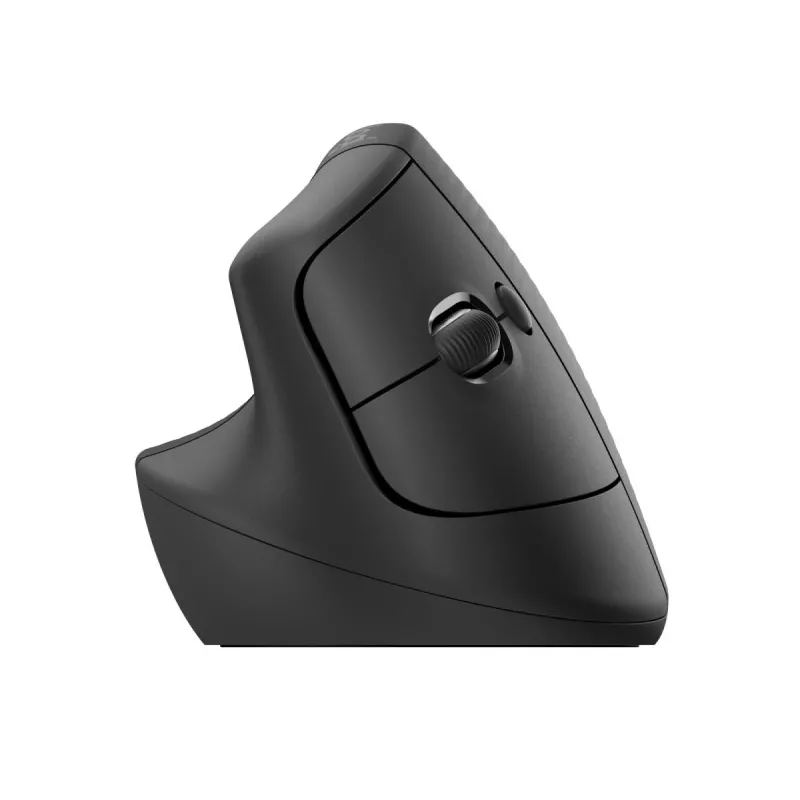 LOGITECH Lift Ratón ergonómico vertical - para zurdos - inalámbrico - negro grafito