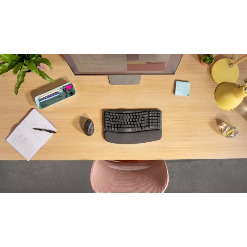 LOGITECH Lift Ratón ergonómico vertical - para zurdos - inalámbrico - negro grafito