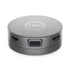 DELL Pro Hub de viaje USB-C 7 en 1 - DA310, con cable, USB 3.2 Gen 2 (3.1 Gen 2) Type-C, 10,100,1000 Mbit/s, plateado, 3840 x 2160 píxeles, 1920 x 1080 píxeles
