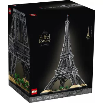 LEGO Icons Torre Eiffel 10307 Set de construcción — 10.001 piezas, modelo de exposición para adultos (18+), 1490 mm de altura