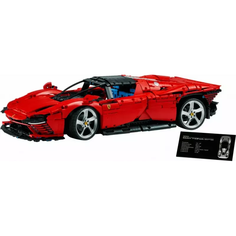 LEGO Technic Set Ferrari Daytona SP3 a escala 1:8, 3 778 piezas, rojo, 6,99 kg