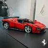 LEGO Technic Set Ferrari Daytona SP3 a escala 1:8, 3 778 piezas, rojo, 6,99 kg