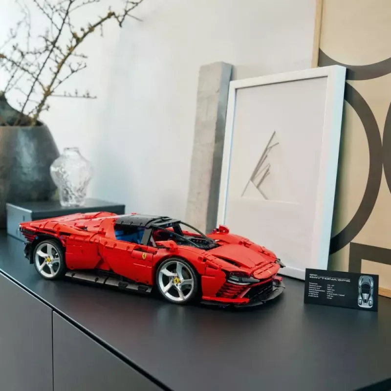 LEGO Technic Set Ferrari Daytona SP3 a escala 1:8, 3 778 piezas, rojo, 6,99 kg