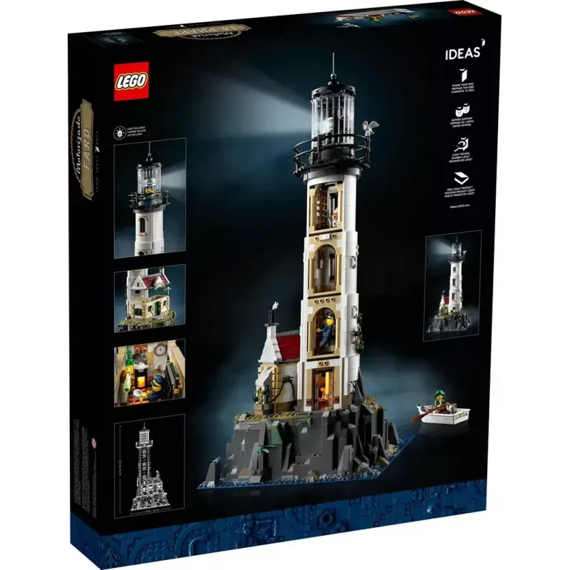 LEGO Ideas 21335 Faro motorizado – 2065 piezas, luz giratoria motorizada, 18+