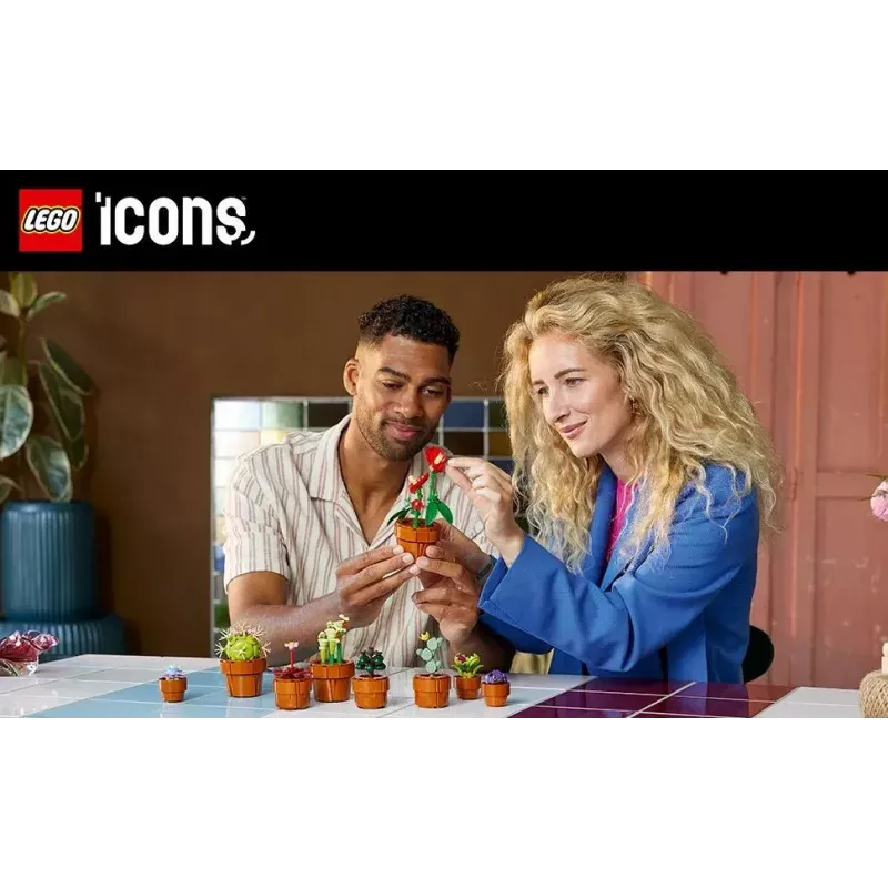 LEGO Icons Set Mini plantas 10329 — 9 pequeños modelos de plantas construibles, 758 piezas, a partir de 18 años