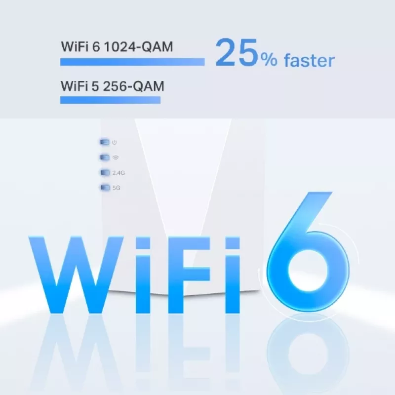 Emisor y receptor de red TP-Link AX1800 Wi-Fi 6