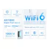 Emisor y receptor de red TP-Link AX1800 Wi-Fi 6