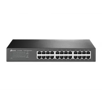 Switch de red TP-Link 24 puertos Gigabit para escritorio/rack, no gestionado, Gigabit Ethernet (10/100/1000), dúplex completo, montaje en rack