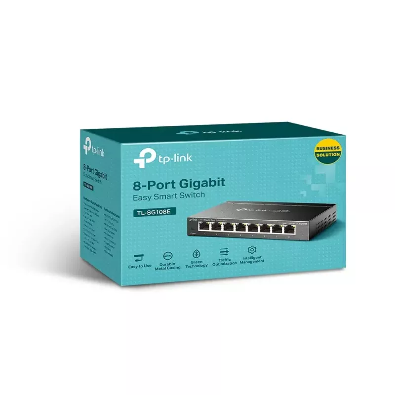 Switch gestionado TP-Link TL-SG108E 8 puertos Gigabit Easy Smart Switch