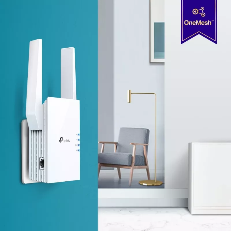 Repetidor de red TP-Link AX1800 WiFi 6 Extender RE605X