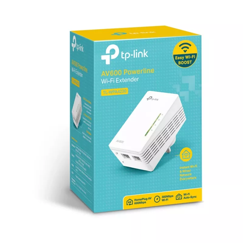 Extensor Powerline TP-Link Powerline 600 Wi-Fi