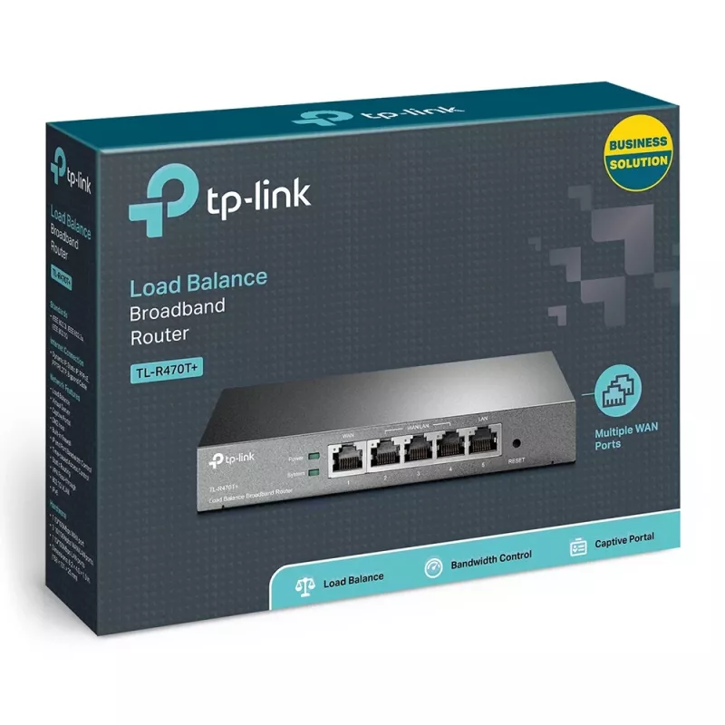 Router de banda ancha con balanceo de carga TP-Link, Ethernet WAN, Fast Ethernet, negro