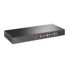 Switch PoE TP-Link 16 puertos 10/100 Mbps + 2 puertos Gigabit para rack con 16 puertos PoE+