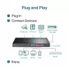 Switch PoE TP-Link 16 puertos 10/100 Mbps + 2 puertos Gigabit para rack con 16 puertos PoE+