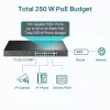 Switch TP-Link 18 puertos Gigabit para rack con 16 PoE+, no gestionado, Gigabit Ethernet (10/100/1000), dúplex completo, Power over Ethernet (PoE), montaje en rack, 1U