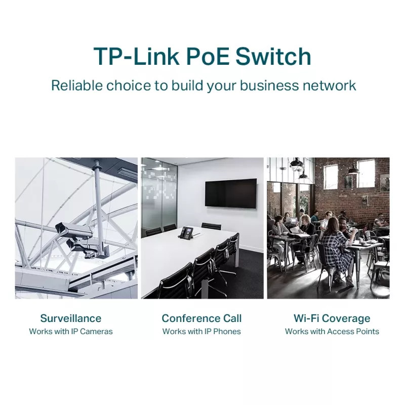 Switch gestionado TP-Link TL-SG1428PE 28 puertos Gigabit con 24 puertos PoE+