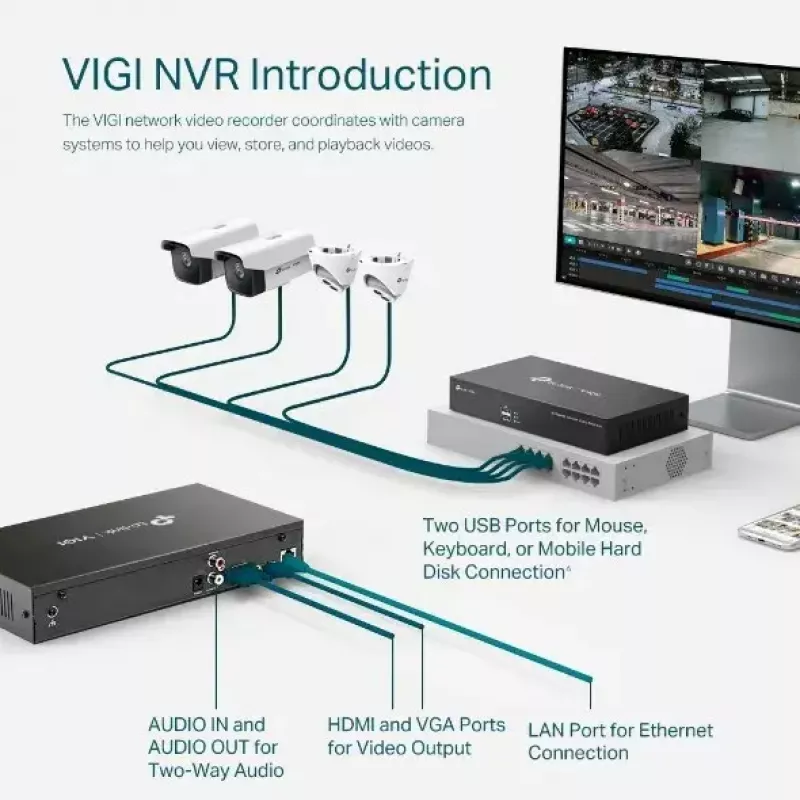 Grabador de vídeo en red TP-LINK VIGI 8 canales