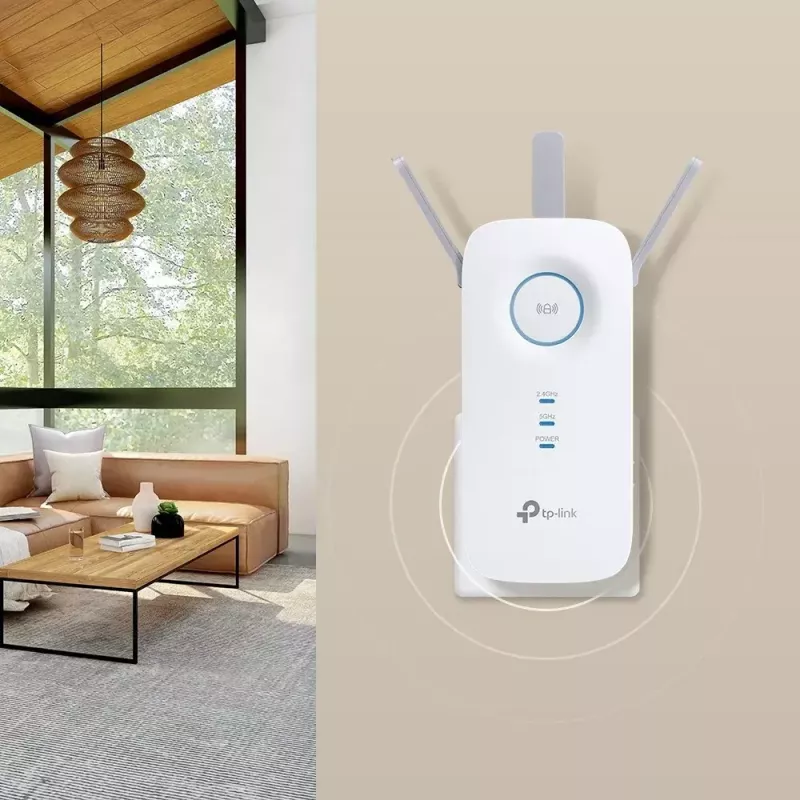 Amplificador de red TP-Link RE550 transmisor y receptor de red blanco 10, 100, 1000 Mbit/s