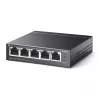 Switch PoE de escritorio TP-Link 5 puertos 10/100Mbps con 4 puertos, no gestionado, Fast Ethernet (10/100), dúplex completo, Power over Ethernet (PoE)