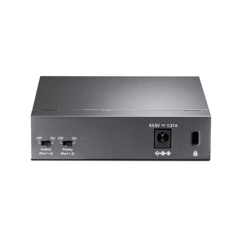 Switch PoE de escritorio TP-Link 5 puertos 10/100Mbps con 4 puertos, no gestionado, Fast Ethernet (10/100), dúplex completo, Power over Ethernet (PoE)