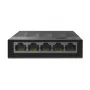 Switch de red de escritorio TP-Link 5 puertos 10/100/1000Mbps, no gestionado, Gigabit Ethernet (10/100/1000), montaje en pared