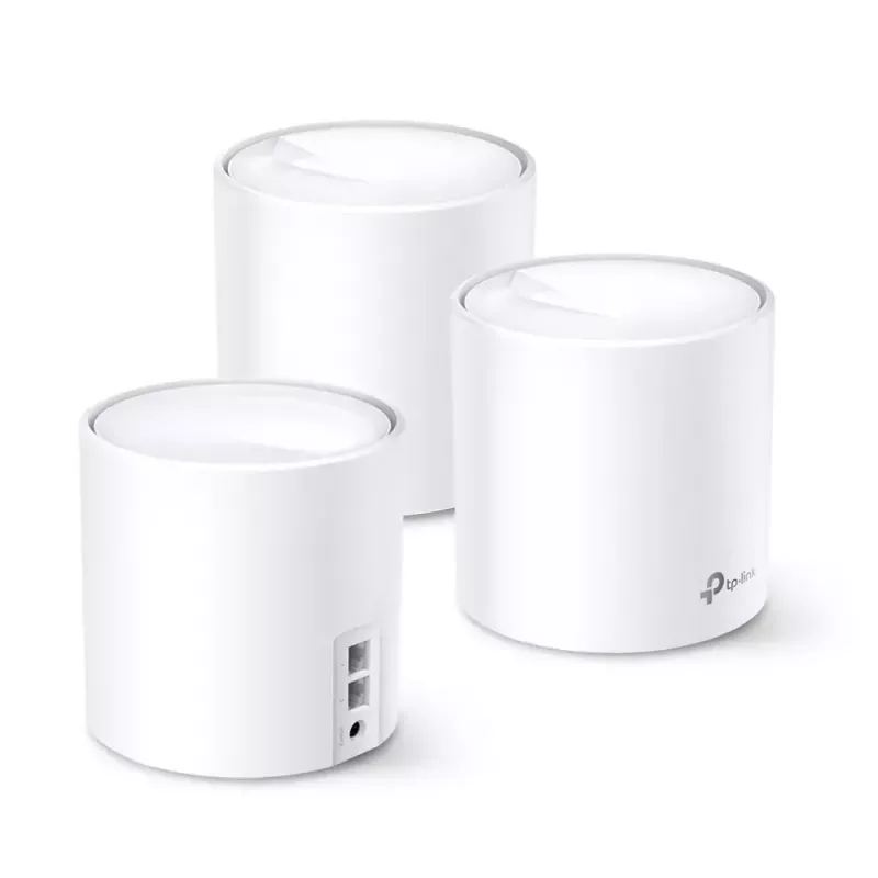 Sistema Wi-Fi 6 Mesh para todo el hogar TP-Link AX1800, pack de 3
