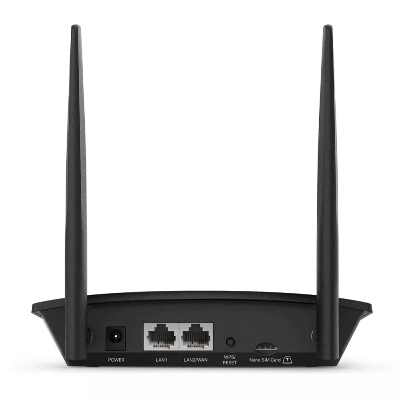 Router WLAN TP-Link TL-MR100 Fast Ethernet banda única (2,4 GHz) 4G negro