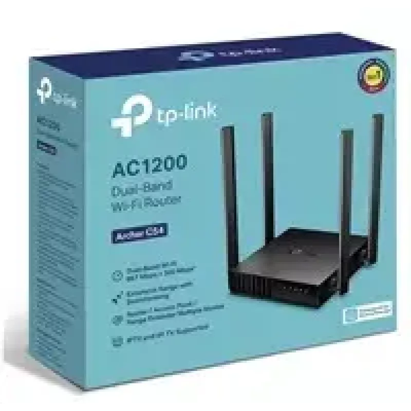 Router Wi-Fi TP-Link Archer C54 Fast Ethernet Dual Band (2,4 GHz / 5 GHz) Negro