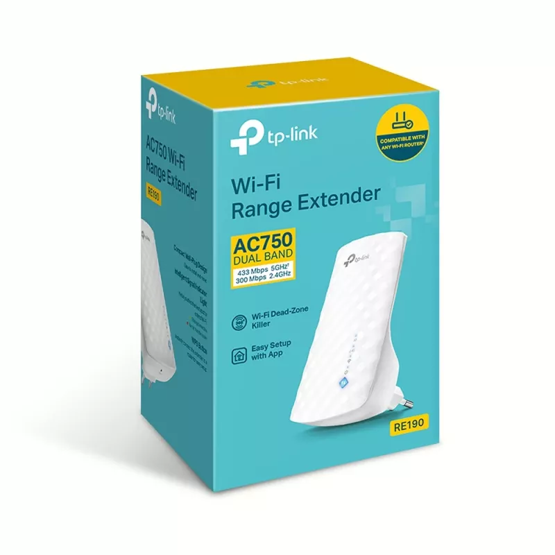 Amplificador de red Repetidor de red TP-Link RE190 Blanco