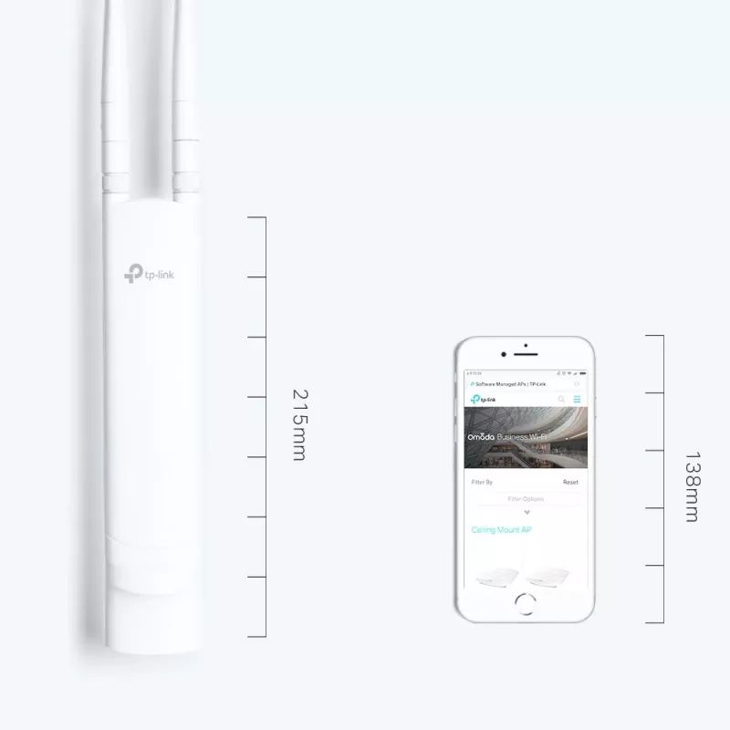 Punto de acceso inalámbrico TP-Link EAP110-Outdoor 2.4GHz Wi-Fi N