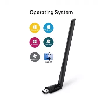 Adaptador USB Wi-Fi inalámbrico TP-Link AC600 High Gain ARCHER T2U PLUS
