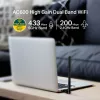 Adaptador USB Wi-Fi inalámbrico TP-Link AC600 High Gain ARCHER T2U PLUS