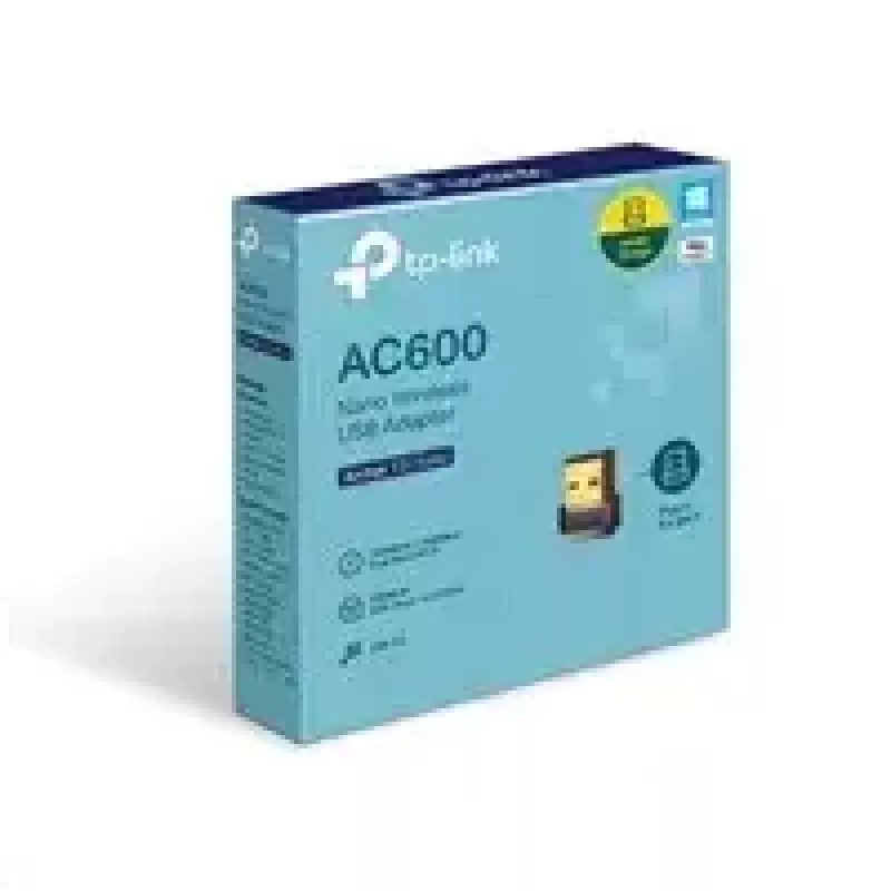 Adaptador USB Wi-Fi TP-Link Nano AC600 (Archer T2U Nano) – Transceptor de red inalámbrico dual band 2,4G/5G