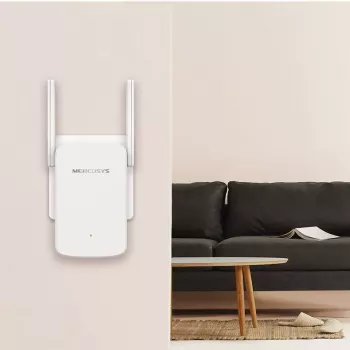 Amplificador de cobertura Wi-Fi MERCUSYS ME30 AC1200 — Dual band 802.11b/g, 2 antenas externas, 1x RJ-45