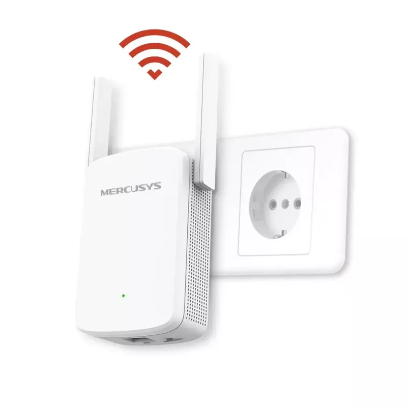 Amplificador de cobertura Wi-Fi MERCUSYS ME30 AC1200 — Dual band 802.11b/g, 2 antenas externas, 1x RJ-45