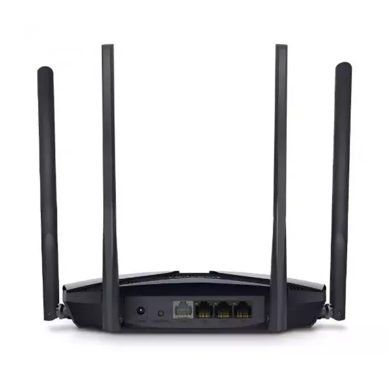 Router de sobremesa MERCUSYS MR80X — Wi‑Fi 6 dual band (802.11ax), 3000 Mbit/s, 4 antenas externas, 3 puertos Gigabit LAN