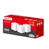Sistema Mesh MERCUSYS Halo H60X (pack de 3) — Wi‑Fi 6 dual band, hasta 1500 Mbit/s, cobertura 550 m², 2× conexiones LAN