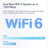 Sistema Mesh MERCUSYS Halo H60X (pack de 3) — Wi‑Fi 6 dual band, hasta 1500 Mbit/s, cobertura 550 m², 2× conexiones LAN