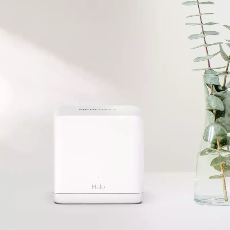 Sistema Mesh MERCUSYS Halo H60X (pack de 3) — Wi‑Fi 6 dual band, hasta 1500 Mbit/s, cobertura 550 m², 2× conexiones LAN