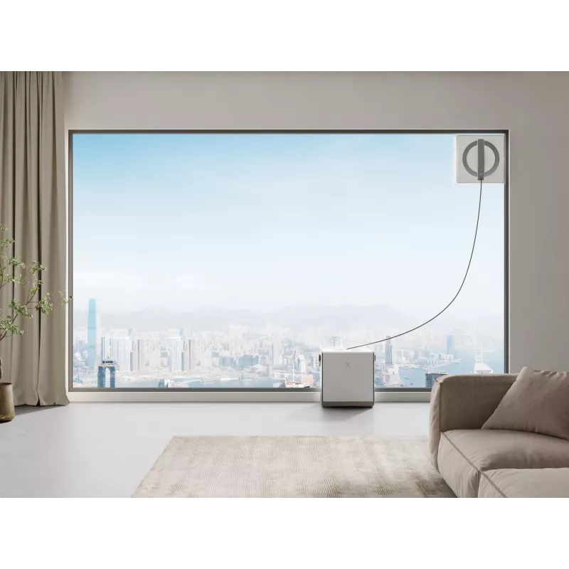 Limpiacristales Ecovacs WINBOT W2 OMNI — batería 4500 mAh, 96 W, motor sin escobillas, paño 260×251 mm, cable 5,5 m, tamaño mínimo de ventana 30×40 cm