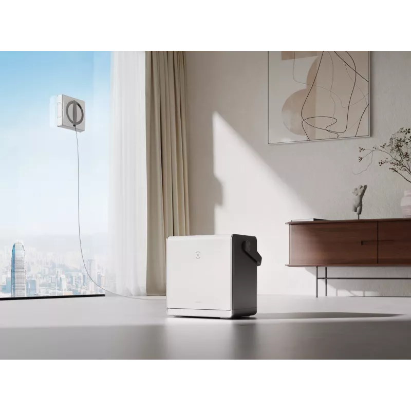 Limpiacristales Ecovacs WINBOT W2 OMNI — batería 4500 mAh, 96 W, motor sin escobillas, paño 260×251 mm, cable 5,5 m, tamaño mínimo de ventana 30×40 cm