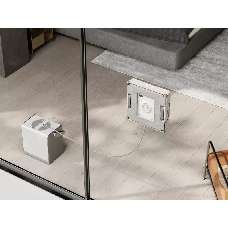 Limpiacristales Ecovacs WINBOT W2 OMNI — batería 4500 mAh, 96 W, motor sin escobillas, paño 260×251 mm, cable 5,5 m, tamaño mínimo de ventana 30×40 cm