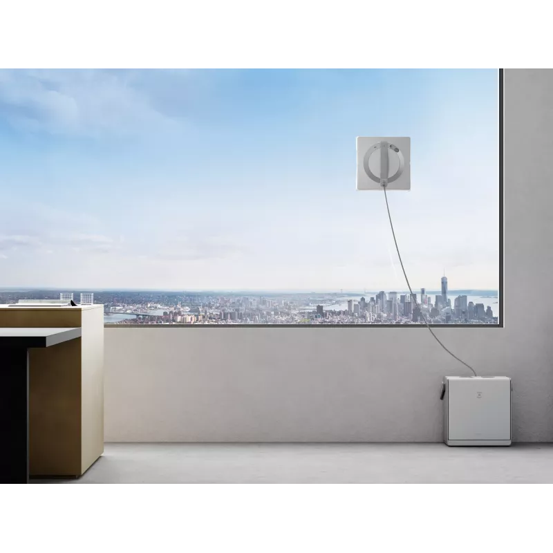 Limpiacristales Ecovacs WINBOT W2 OMNI — batería 4500 mAh, 96 W, motor sin escobillas, paño 260×251 mm, cable 5,5 m, tamaño mínimo de ventana 30×40 cm